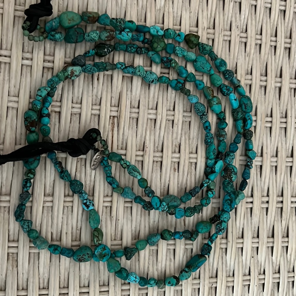 Turquoise, jeweled Rope belt